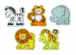 Шнуровка Звери из серии Деревянные игрушки (Melissa&Doug, 9276_md)